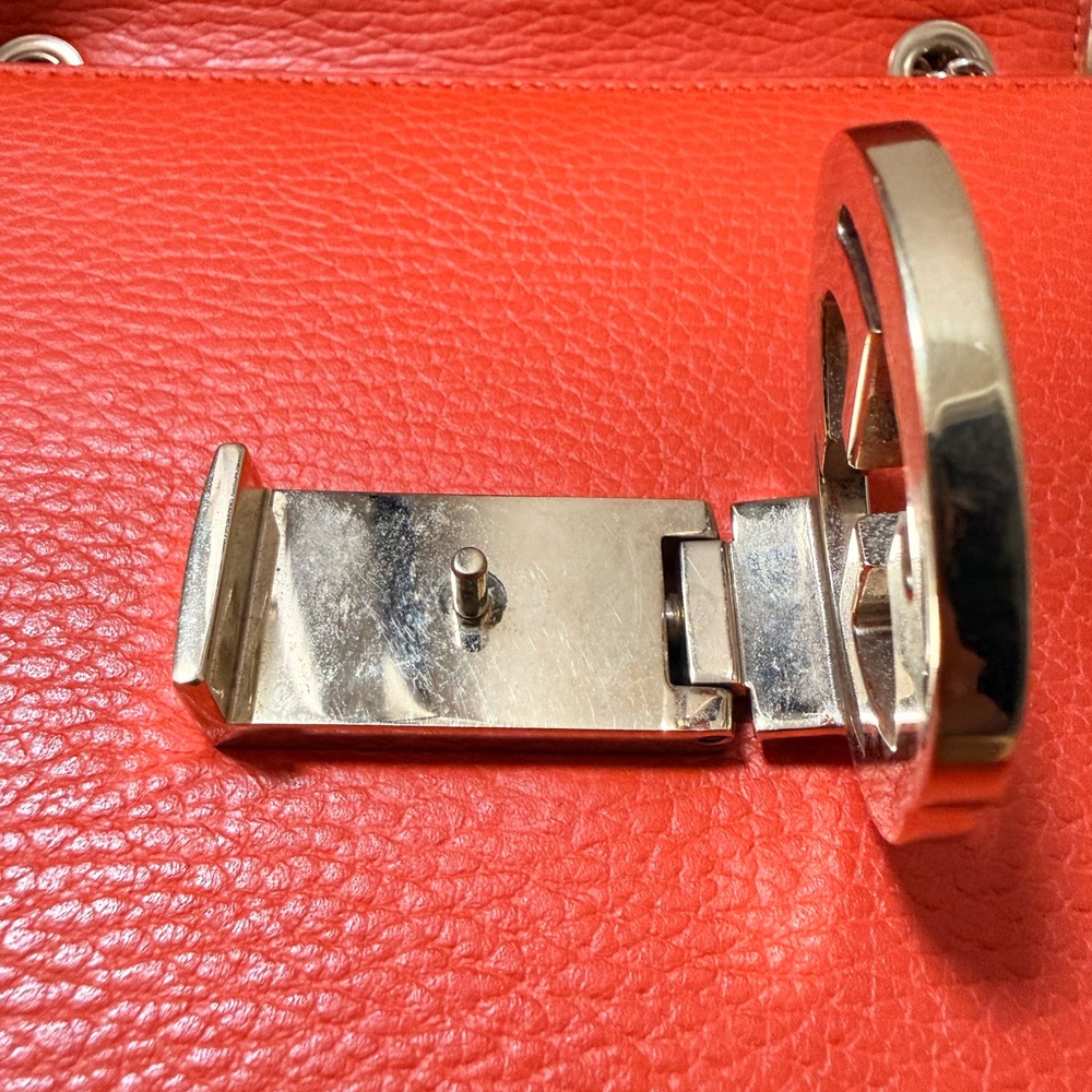 Gucci Orange Leather Shoulder/Crossbody Bag - Picture 7 of 12